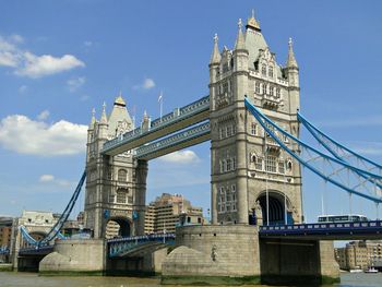 Low angle view of eiffel tower