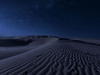 Starry night at liwa desert.