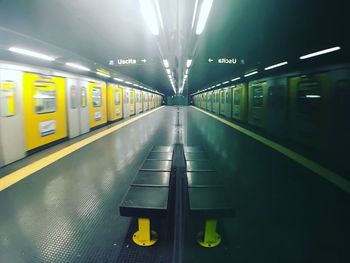 Underground subway station