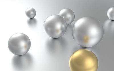 Close-up of balls on table