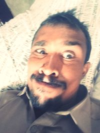 Close-up portrait of young man