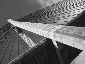 Low angle view of bridge against sky