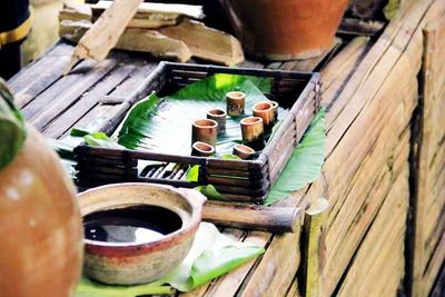 Close-up of wooden planks