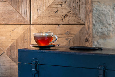 Close-up of drink on table