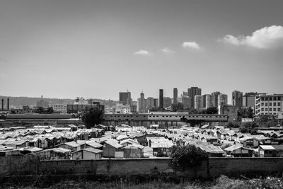 View of buildings in city