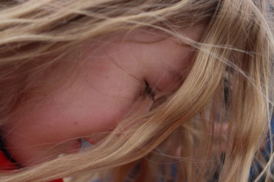 Close-up portrait of a girl