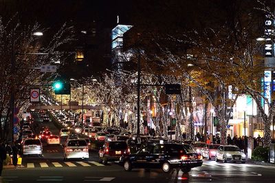 City street at night