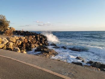 Scenic view of sea against sky