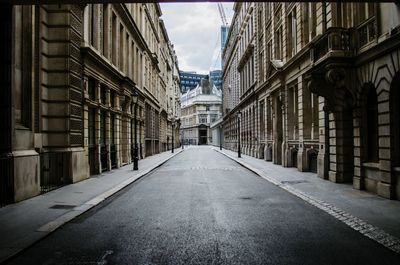 Narrow alley in city