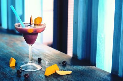 Close-up of drink on table