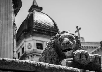 Low angle view of statue