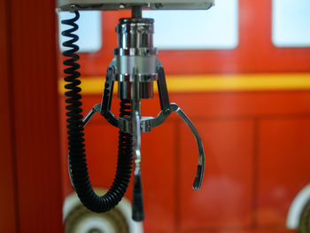 Close-up of machine part