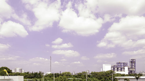 Panoramic shot of buildings against sky