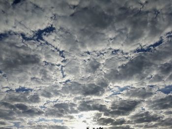 Low angle view of clouds in sky