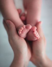 Low section of woman legs