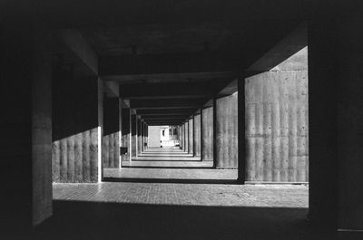 Empty corridor of building