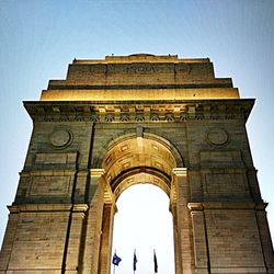 Low angle view of historical building