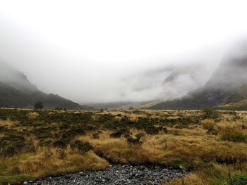 Scenic view of landscape against sky