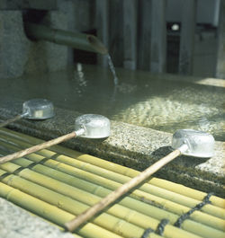 Close-up of food on table