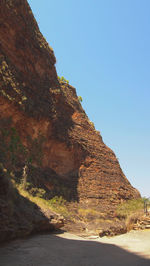 View of road passing through mountain