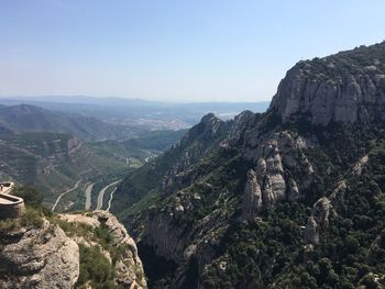 Scenic view of landscape against clear sky