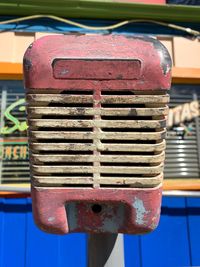 Close-up of machine part