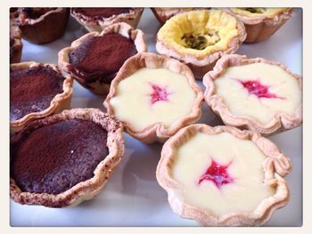 Close-up of dessert on table