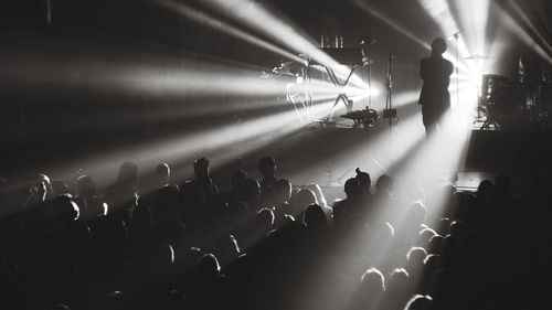 Crowd at music concert