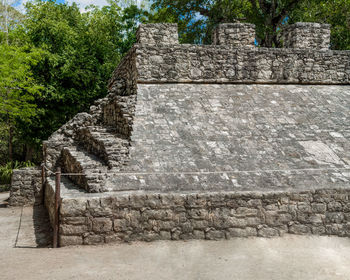 View of stone wall