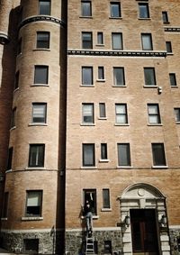 Low angle view of residential building