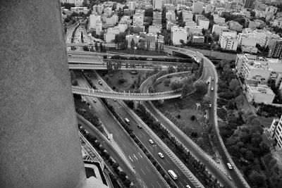 High angle view of cityscape