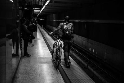 People at subway station