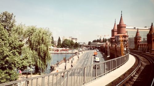 Panoramic view of city against sky