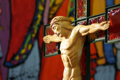 Close-up of crucifix