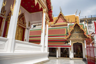 Low angle view of temple