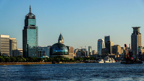 View of city at waterfront