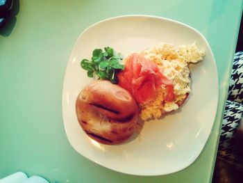 Close-up of served food