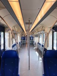 Interior of train