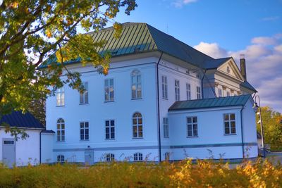 Low angle view of building against sky