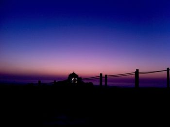 Silhouette of trees at sunset