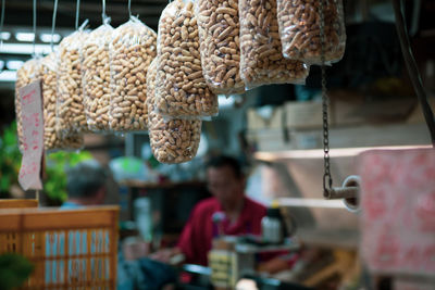 Close-up of food for sale at market stall