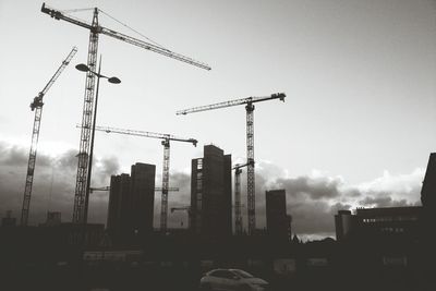 Construction site against sky