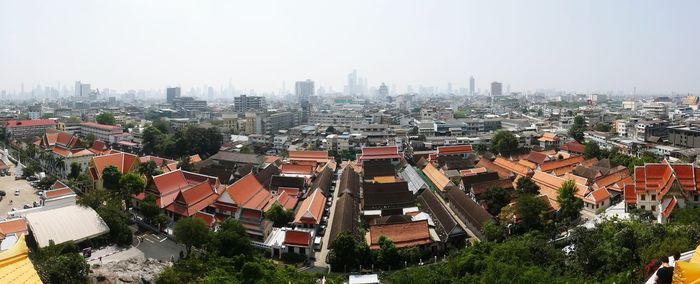 High angle view of cityscape