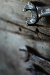 Close-up of old sculpture