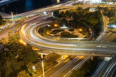 Hong kong night traffic