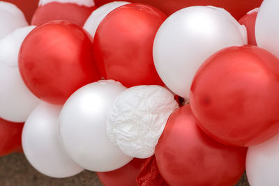Close-up of balloons