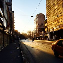 View of city street