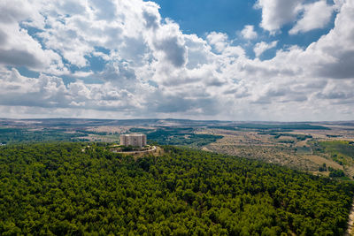 Castel del monte aerial view, unesco heritage from above, apulia