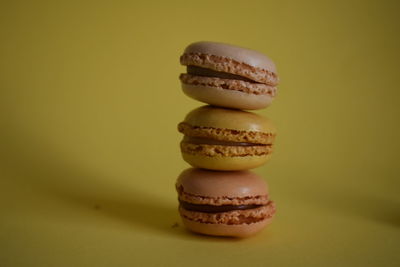 Close-up of cookies on table