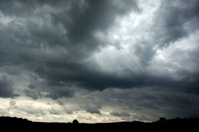 Low angle view of dramatic sky